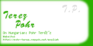 terez pohr business card